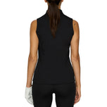 J.Lindeberg Women's Dena Sleeveless Golf Polo Shirt - Black