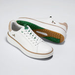 Cole Haan Women's GrandPrø Topspin Waterproof Golf Shoes - Optic White/Myrtle