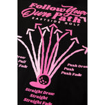 Eastside Golf Follow Your Own Path Tee - Black