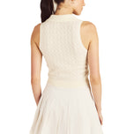 Malbon Women's Freya Knitted Golf Vest - Canvas