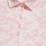 G/Fore Women's Camo Silky Tech Nylon Sleeveless Golf Polo - Cameo