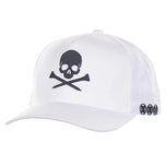 G/Fore Golf Cap Skull & T's Trucker Snapback - Snow