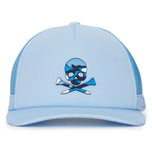 G/Fore Golf Cap Skull & T's Trucker Snapback - Blue