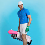 G/Fore Embroidered Tech Jersey Golf Polo Shirt - Lisbon