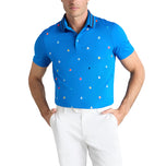G/Fore Embroidered Tech Jersey Golf Polo Shirt - Lisbon