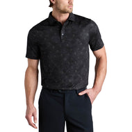 G/Fore Icon Camo Tech Jersey Golf Polo Shirt - Onyx