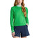 G/Fore Women's Cotton Blend Crew Neck Golf Sweater - Clover