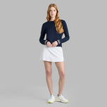 G/Fore Women's Cotton Blend Crew Neck Golf Sweater - Twilight