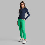 G/Fore Women's Cotton Blend Long Sleeve Knit Golf Polo Shirt - Twilight