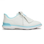 G/Fore Women's Perforated Gallivan2r Kiltie Golf Shoes - Snow/Cenote