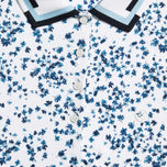 G/Fore Women's Scatter Ditzy Printed Long Sleeve Golf Polo Shirt - Snow/Twilight