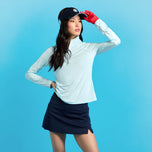 G/Fore Women's Silky Tech Nylon 1/4 Zip Golf Pullover  - Daybreak