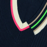 G/Fore Women's Engineered Stripe Sweater Golf Vest - Twilight