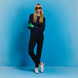 G/Fore Women's Happy G's Merino Wool Golf Sweater - Twilight