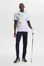 J.Lindeberg KV Golf Polo Shirt - Purple Heather