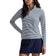RLX Ralph Lauren Women's UV Stretch Jersey 1/4 Zip Golf Pullover - Refined Navy/Cremic White/Blue Mist