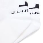 J.Lindeberg Women's Spin Short Golf Socks - White