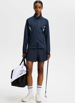 J.Lindeberg Women's Selena Full Zip Golf Mid-Layer - Navy