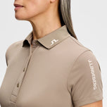 J.Lindeberg Women's Tour Tech Golf Polo Shirt - Brindle