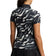 J.Lindeberg Women's Tour Tech Printed Golf Polo Shirt - Bunker Fade Black Moonbeam