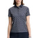 J.Lindeberg Women's Tour Tech Printed Golf Polo Shirt - Cardi Jacquard JL Navy