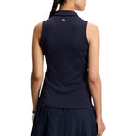 J.Lindeberg Women's Dena Sleeveless Golf Polo Shirt - JL Navy