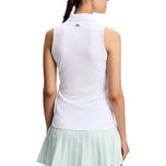 J.Lindeberg Women's Dena Sleeveless Golf Polo Shirt - White