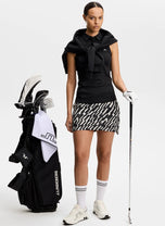 J.Lindeberg Women's Dena Sleeveless Golf Polo Shirt - Black
