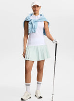 J.Lindeberg Women's Dena Sleeveless Golf Polo Shirt - White