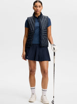 J.Lindeberg Women's Caitlyn Golf Polo Shirt - Bias Bridge Navy Set