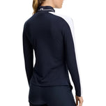J.Lindeberg Women's Hertta Long Sleeve Golf Polo Shirt - JL Navy