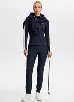 J.Lindeberg Women's Hertta Long Sleeve Golf Polo Shirt - JL Navy