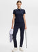 J.Lindeberg Women's Cara Printed Golf Polo Shirt - JL Navy