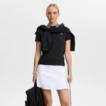 J.Lindeberg Women's Cara Printed Golf Polo Shirt - Black