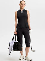 J.Lindeberg Women's Leya Sleeveless Golf Top - Black