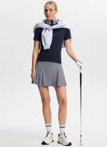 J.Lindeberg Women's Pip Golf Polo Shirt - Navy