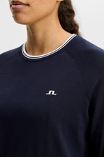 J.Lindeberg Women's Clarissa Windbreaker Golf Sweater - JL Navy