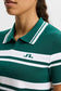 J.Lindeberg Women's Athena Knitted Golf Polo Shirt - Forest Biome