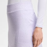 J.Lindeberg Women's Amy Printed Golf Skirt - Bias Bridge Micro Heather Pais
