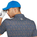 Galvin Green Marlo Breathable Golf Polo Shirt - Black/Royal Blue