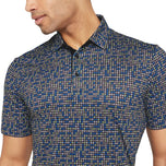 Galvin Green Marlo Breathable Golf Polo Shirt - Black/Royal Blue