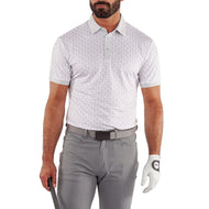 Galvin Green Maxwell Golf Shirt - Cool Grey/White