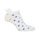 Glenmuir Women's Eugenie Patterned Golf Socks - White/Tahiti & Light Grey Dots