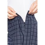 Golftini Women's Stretch Ankle Golf Pants - Navy Plaid