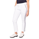Golftini Women's Stretch Ankle Golf Pants - White/Navy