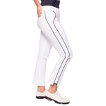 Golftini Women's Stretch Ankle Golf Pants - White/Navy