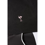 Golftini Women's Stretch V-Neck Golf Sweater - Black