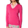 Golftini Women's Stretch V-Neck Golf Sweater - Hot Pink