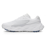 Under Armour Halo Hybrid Spikeless Golf Shoes - White/Metallic Silver