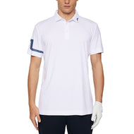 J.Lindeberg Heath Regular Fit Golf Polo Shirt - White